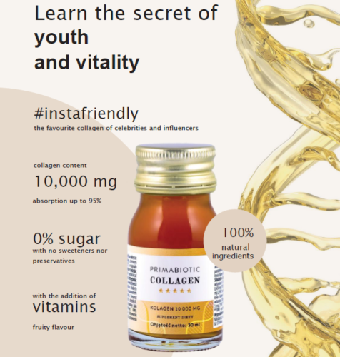 Primabiotic Hydrolysed Collagen Hydrolizowany Napój w Płynie 10.000mg 30x30ml