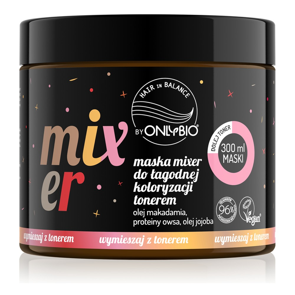 OnlyBio Hair in Balance Mixer Mask for Gentle Coloring with Toner 300ml