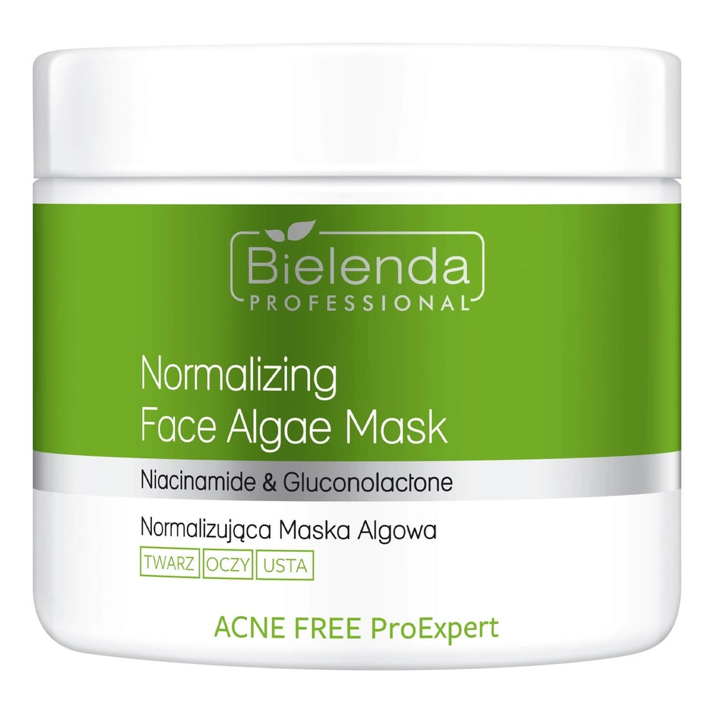 Bielenda Professional Acne Free ProExpert Normalising Algae Mask with Niacinamide and Gluconolactone160g