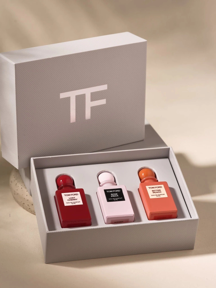 Tom Ford Private Blend Mini Decanter Woda Perfumowana 12ml Rose Prick EDP Woda Perfumowana 12ml Lost Cherry EDP Woda Perfumowana 12ml Bitter Peach EDP