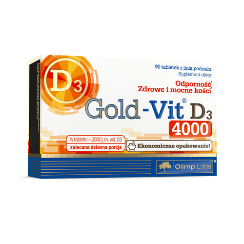 Olimp Gold-Vit D3 4000 Odporność i Zdrowe Kości 90 Tabletek