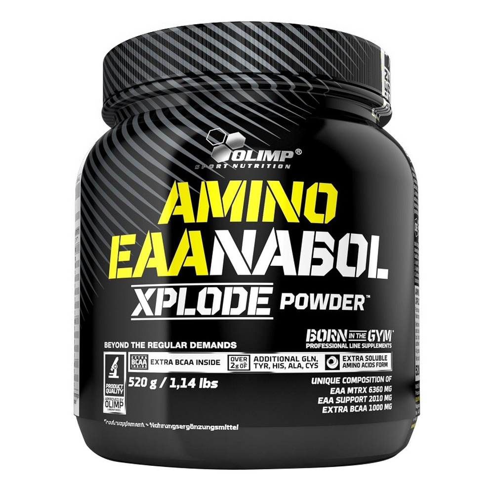 Olimp Nutrition Amino EAA Xplode Essential Amino Acids in Powder for Athletes with an Ice Tea Peach Flavour 520g