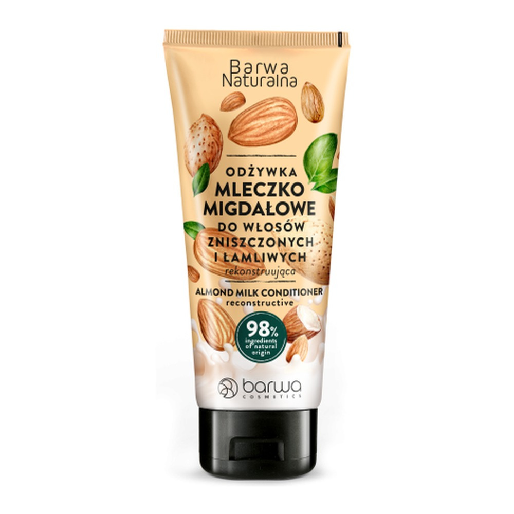 Barwa Natural Reconstructing Conditioner with Almond Milk for Damaged and Brittle Hair 200ml