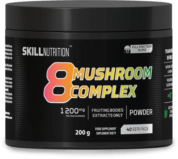 Skill Nutrition 8 Mushroom Complex Adaptogenic Mushroom Powder 200g