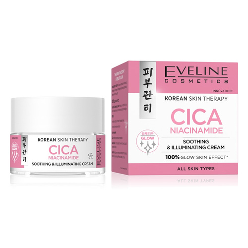 Eveline Cosmetics Korean Skin Therapy Cica Niacinamide Soothing And Illuminating Cream 50ml