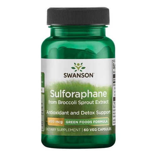 Swanson Sulforaphane from Broccoli Sprout Extract 400mcg 60 Vcapsules