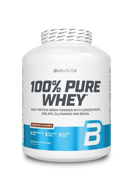 BioTechUSA 100% Pure Whey Hazelnut For Muscle Growth and Maintenance 2270g