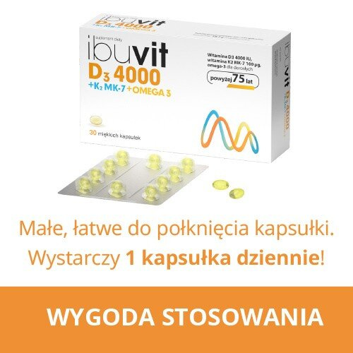 Ibuvit D3 4000 + K2 MK-7 Omega 3 for Adults over 75 30 Capsules