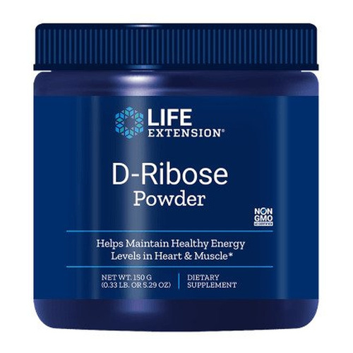 Life Extension D-ryboza w Proszku na Energię Komórkową i Zdrowie Serca 150g