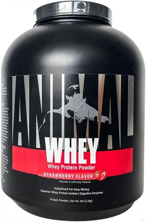 Animal Animal Whey Strawberry Flavoured Protein Powder For Muscle Mass Building 2300g
