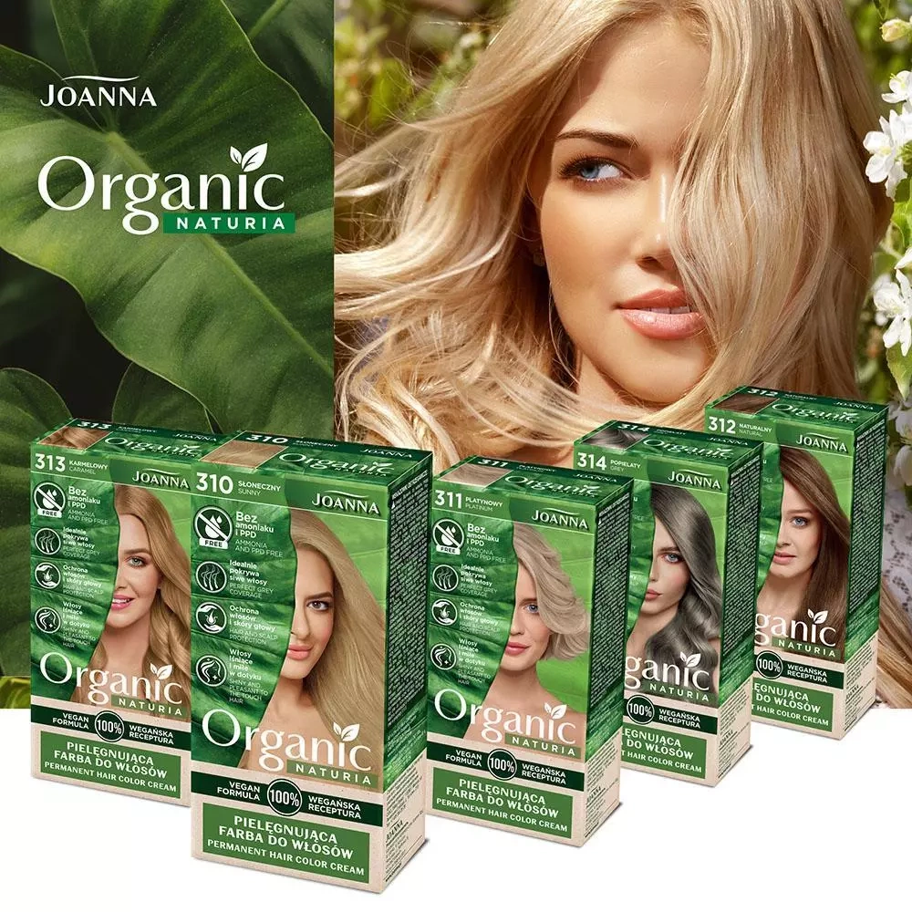 Joanna Organic Vegan Hair Dye Ebony No. 350 1 Piece