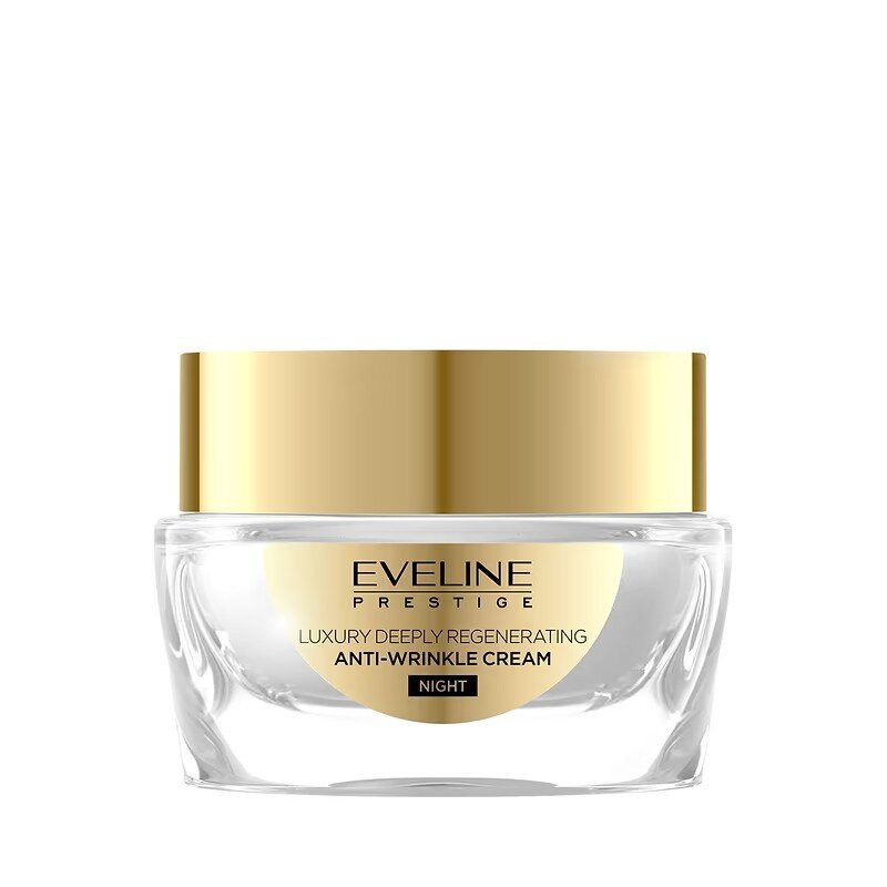 Eveline Prestige 24K Snail & Caviar Luksusowy Głęboko Regenerujący Krem Przeciwzmarszczkowy na Noc 50ml