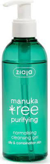 Ziaja Manuka Tree Normalizing Cleansing Gel for Combination and Oily Skin Day and Night Vegan 200ml
