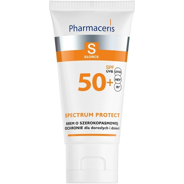 Pharmaceris S Krem o Szerokopasmowej Ochronie SPF 50+ dla Dorosłych i Dzieci do Twarzy i Okolic Oczu 50ml + 50ml Gratis