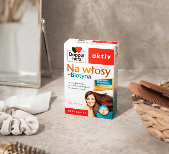 Doppelherz Aktiv na Włosy + Biotyna 30 Kapsułek