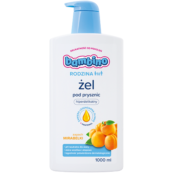Bambino Family Hyper-delicate shower gel - Mirabelle fragrance 1000ml