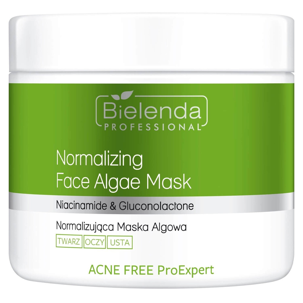 Bielenda Professional Acne Free ProExpert Normalizująca Maska Algowa z Niacynamidem i Glukonolaktonem 160g
