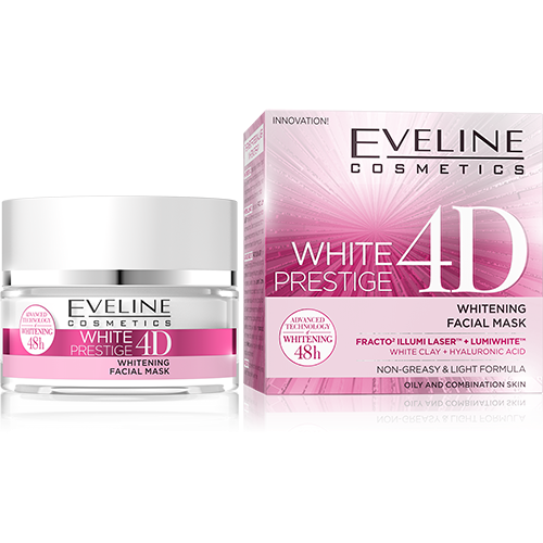 Eveline White Prestige 4D Wybielająca Maska do Twarzy 50ml