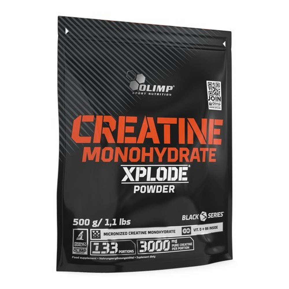 Olimp Nutrition Creatine Monohydrate Xplode Powder for Muscle Mass and Strength Orange 500g