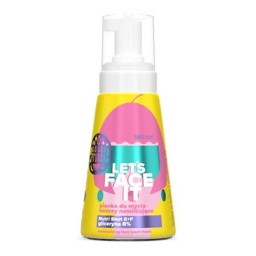 Tutti Frutti Let's Face It Moisturizing Face Wash Foam with Glycerine 8% + Nutri Shot E+F 250ml