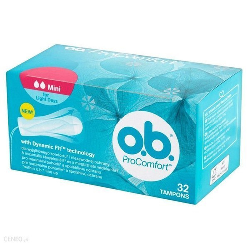 O.B. ProComfort Mini Tampons 32 Pieces