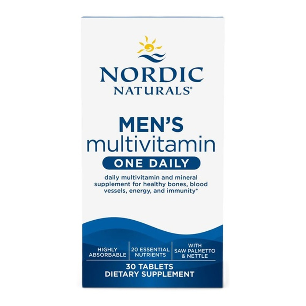 Nordic Naturals Men's Multivitamin One Daily for Men's Health and Energy 30 Tablets