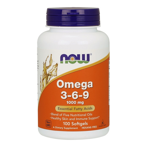 Now Foods Omega 3-6-9 1000mg 100 Kapsułek