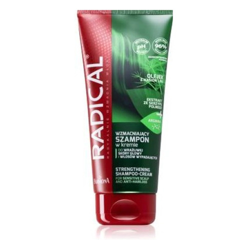 Radical Strengthening Shampoo in Cream for Sensitive Scalp and Hair Falling Out 200ml