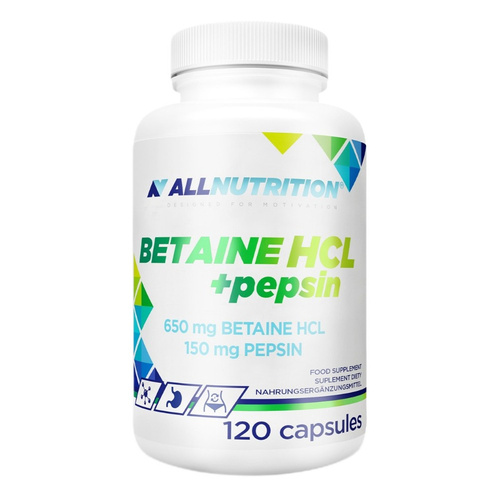 Allnutrition Betaine HCl + Pepsin 650mg + 150mg 120 Capsules