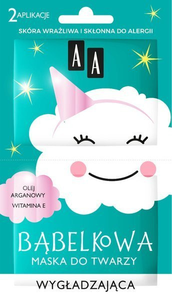 AA Bąbelkowa Maska do twarzy wygładzająca, 2x4g