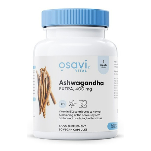Osavi Ashwagandha Extra 400mg Adaptogen for Stress Support 60 Vegan Caps