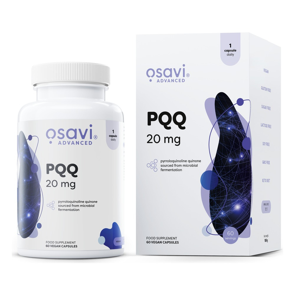 Osavi PQQ 20mg Wsparcie Antyoksydacyjne 60 Kapsułek Wegańskich