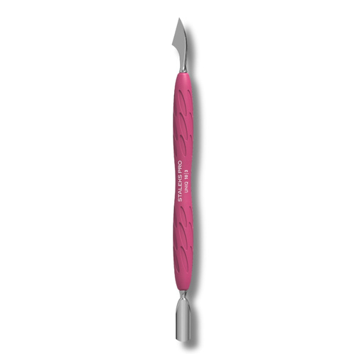 Staleks Pro UNIQ Kopytko do Manicure Gummy z Silikonową Rękojeścią UNIQ 10 TYPE 3 Popychacz Wąski Zaokrąglony i Toporek 1 Sztuka