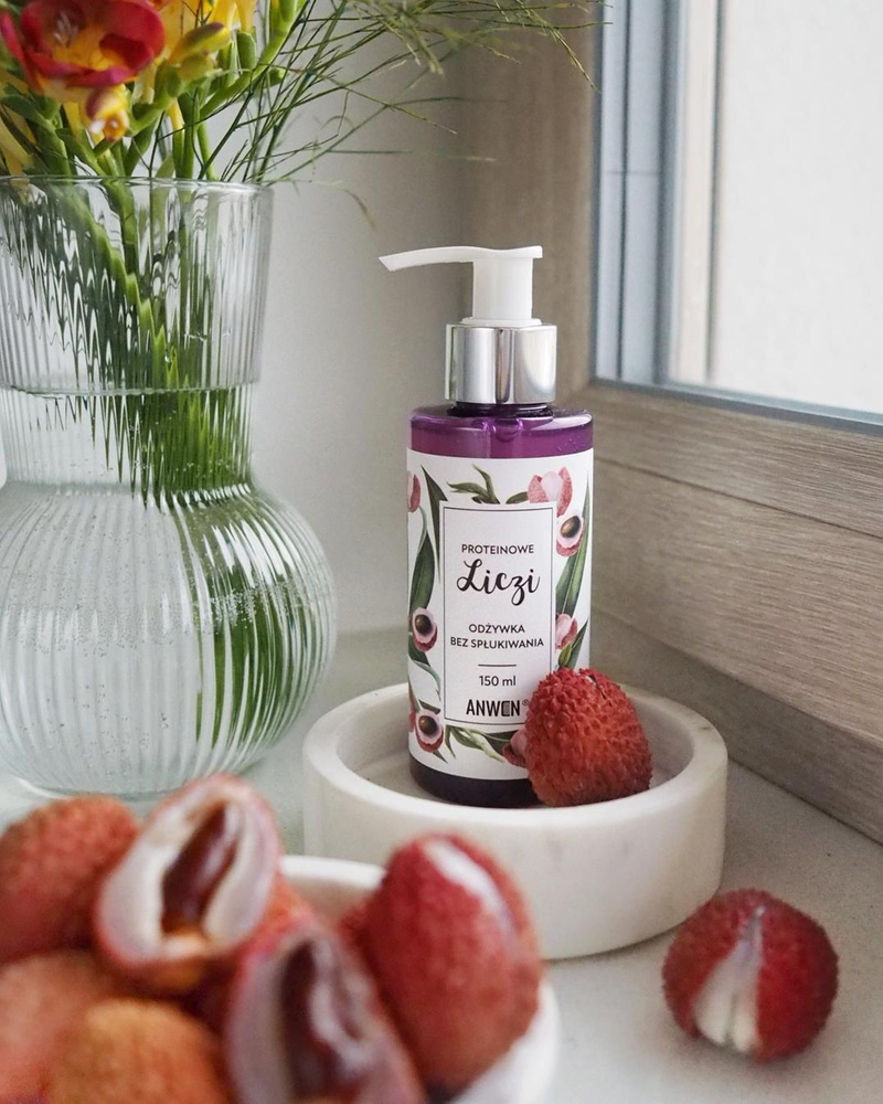 Anwen Protein Lychee Conditioner for Medium Hair Porosity without Rinsing 150ml