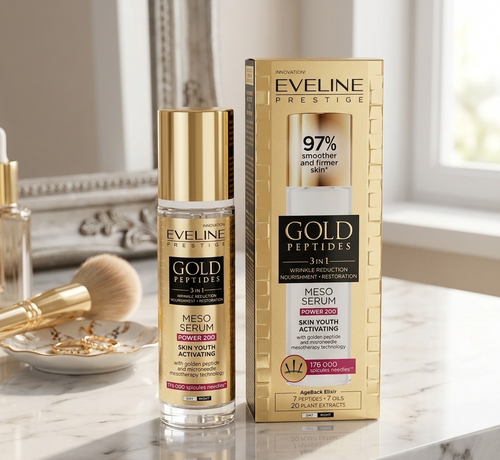 Eveline Gold Peptides Meso Serum Power 200 skin youth activating serum 30 ml