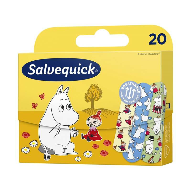 Salvequick Moomin Plasters for Children 20 Pieces