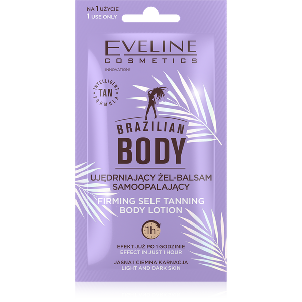 Eveline Brazilian Body Firming Gel-Balm Self-Tanning 12ml Best Before 21.05.26