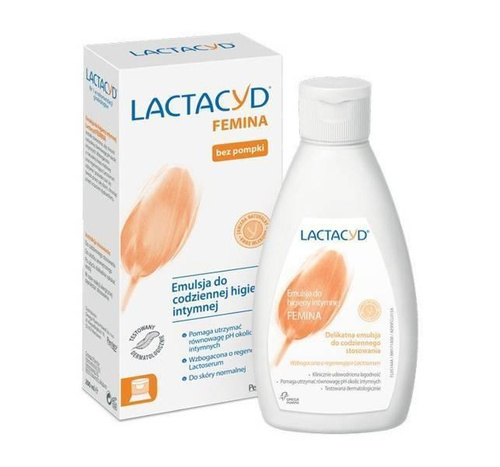 Lactacyd Femina Łagodna Emulsja do Codziennej Higieny Intymnej 200ml