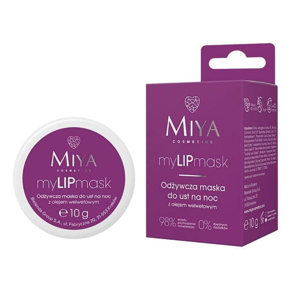 Miya myLIPmask Odżywcza Maska do Ust na Noc 10g