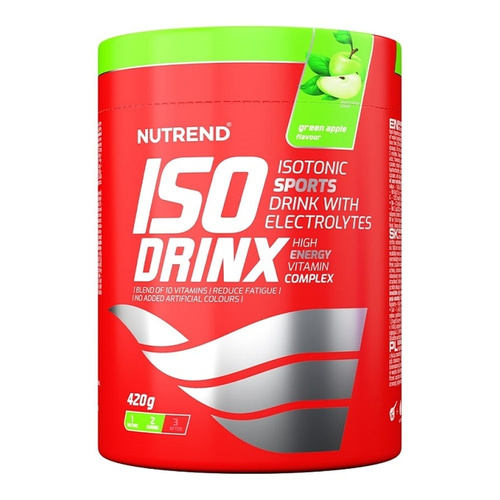 Nutrend IsoDrinx Napój Izotoniczny w Proszku o Smaku Zielonego Jabłka Na Nawodnienie 420g