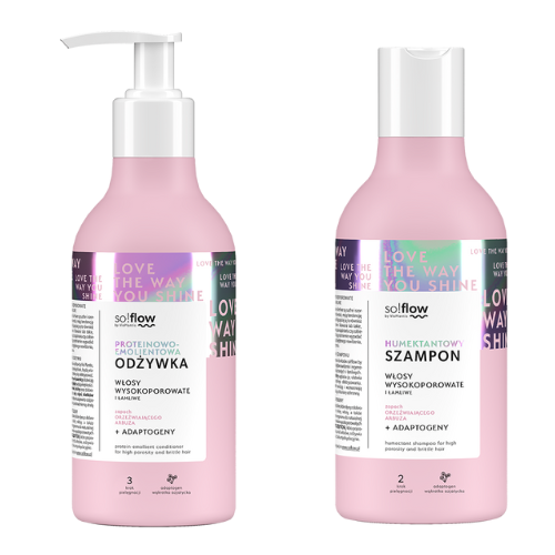 So!Flow High Porosity Hair Shampoo + So!Flow Protein-Emollient Conditioner