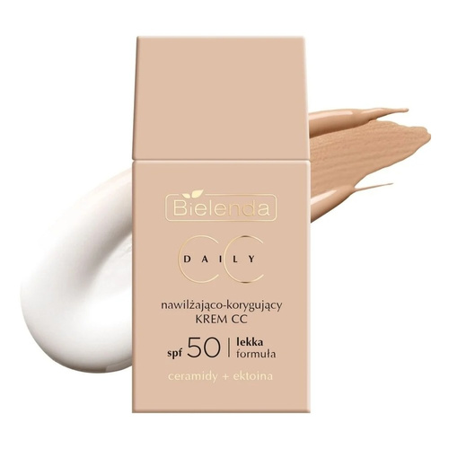 Bielenda Daily CC SPF 50 Nawilżająco-Korygujący Krem CC z Efektem Blasku 40ml