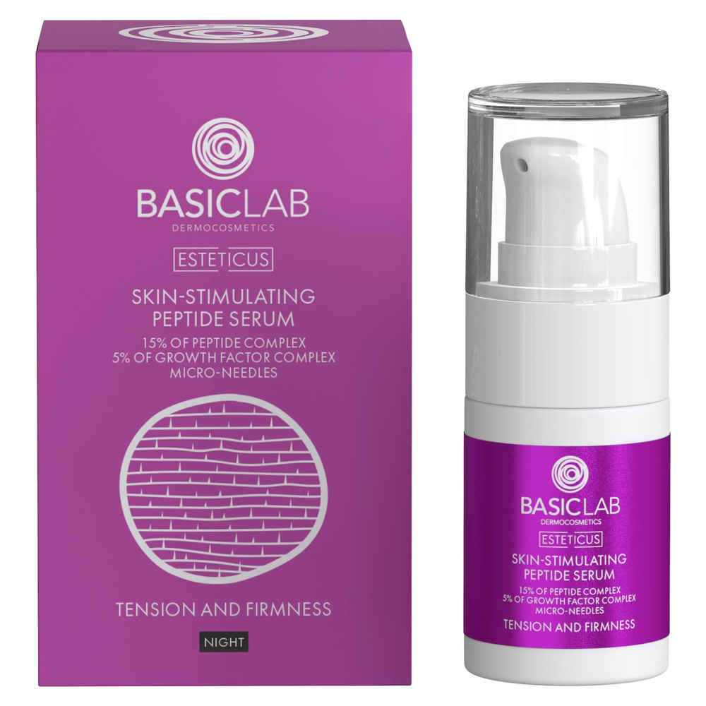 BasicLab Esteticus Stymulujące Serum Peptydowe 15% 15ml
