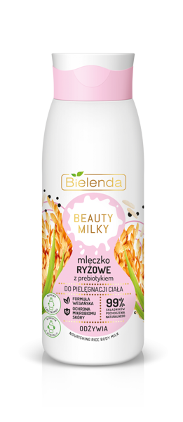 Bielenda Beauty Milky Creamy Rice Milk + prebiotic for the body nourishing 400ml
