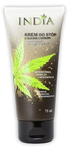 INDIA Protective Foot Cream with Hemp Oil Hydration & Regeneration 75ml