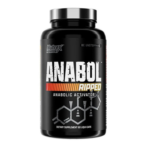 Nutrex Anabol Ripped Suplement na Wzrost Mięśni i Redukcję Tłuszczu 60 Kapsułek w Płynie