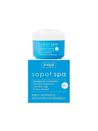 Ziaja Marine Algae SPA Głęboko Nawilżający Krem z Algami Morskimi dla Skóry Suchej i Normalnej 30+ Vegan 50ml