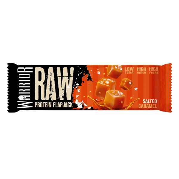 Warrior Raw Protein Owsiany Baton Białkowy Ultra Solony Karmel 75g Best Before 28.02.26