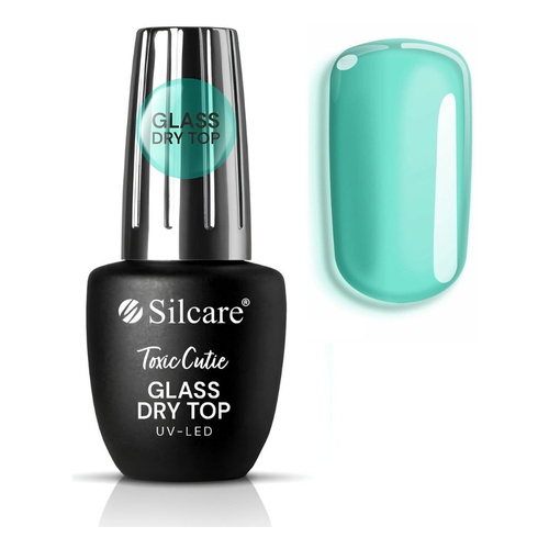 Silcare Glass Dry Top Semi-Transparent Hybrid Top Coat Toxic Cutie 9ml