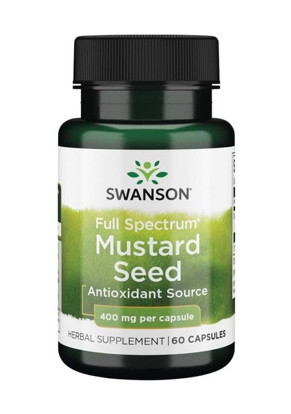 Swanson Full Spectrum Mustard Seed 400mg 60 Capsules